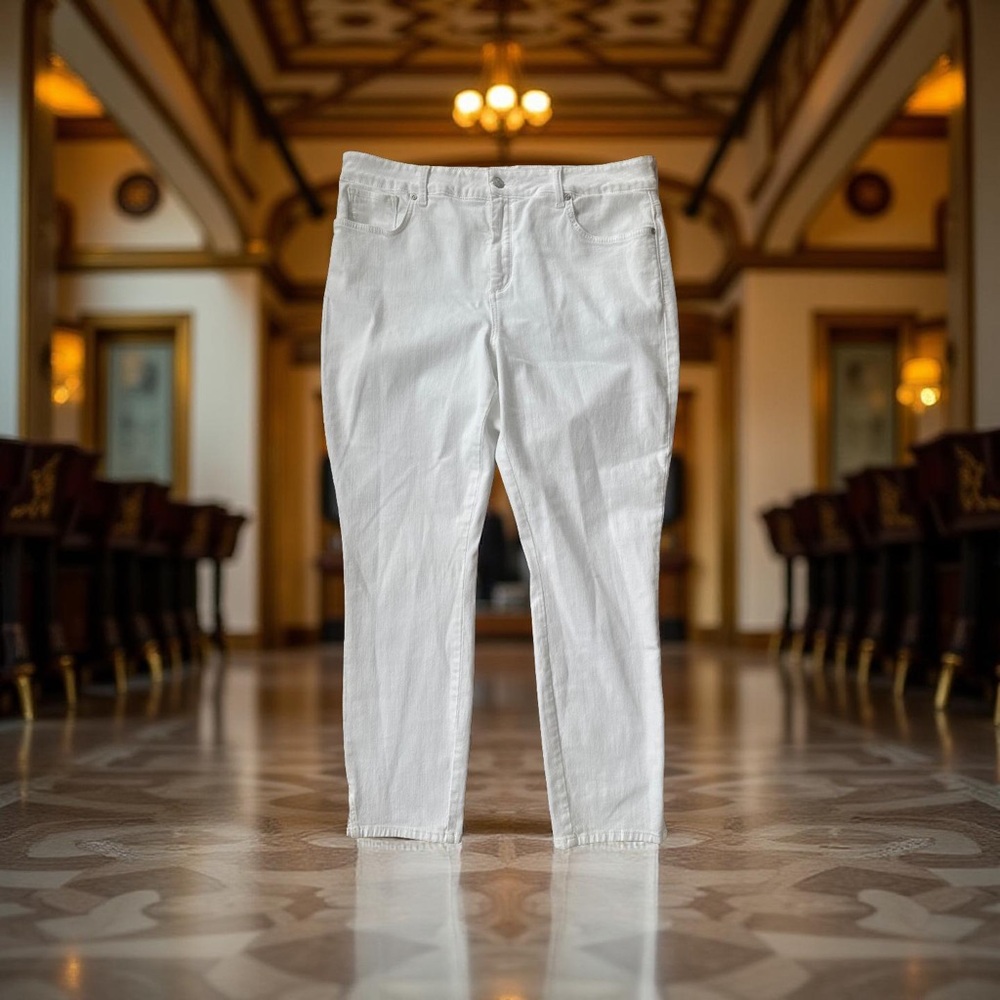 NYDJ AMI Skinny Ankle Jeans “Liftxtuck Technology”-Stretch Mid Rise Women 14! - Picture 4 of 16